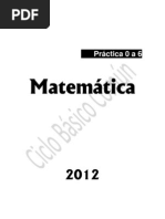 Matematica del cbc - Practica 0 al 6 - año 2012