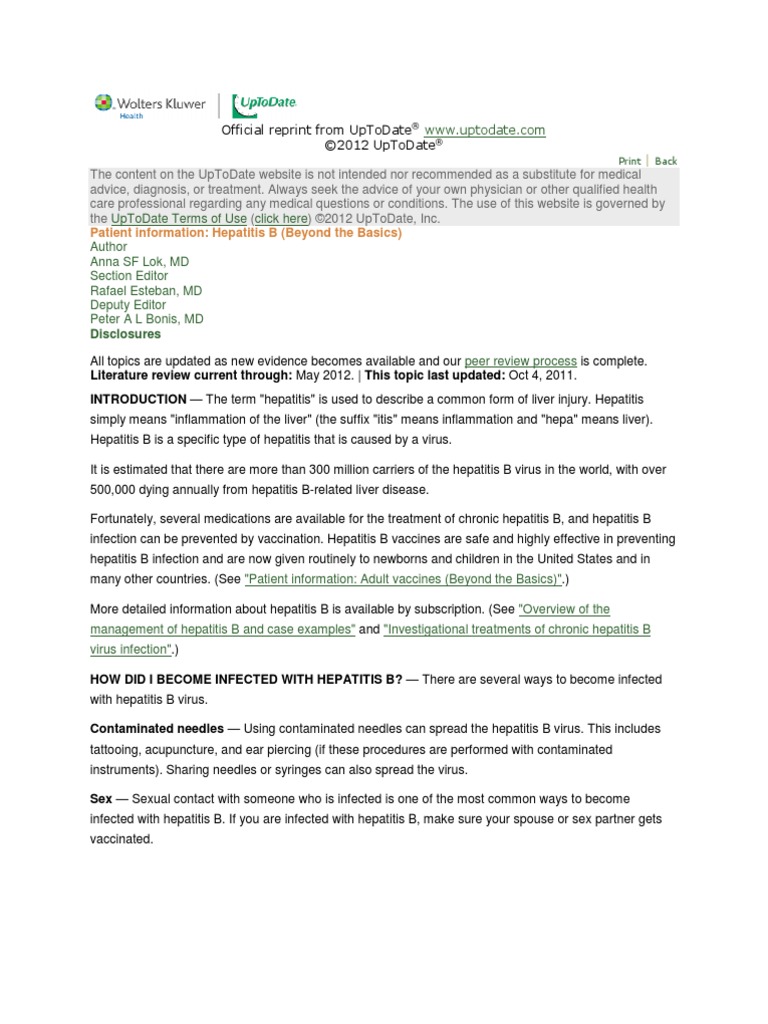 Hepatitis B - Beyond The Basics | PDF | Hepatitis B | Hepatitis