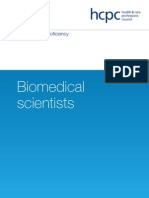 Standards of Proficiency Biomedical Scientists