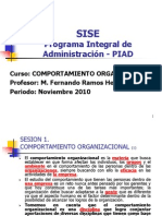 SISE - PIAD Comportamiento Organizacional