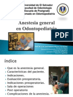 Anestesia General en Odontopediatria
