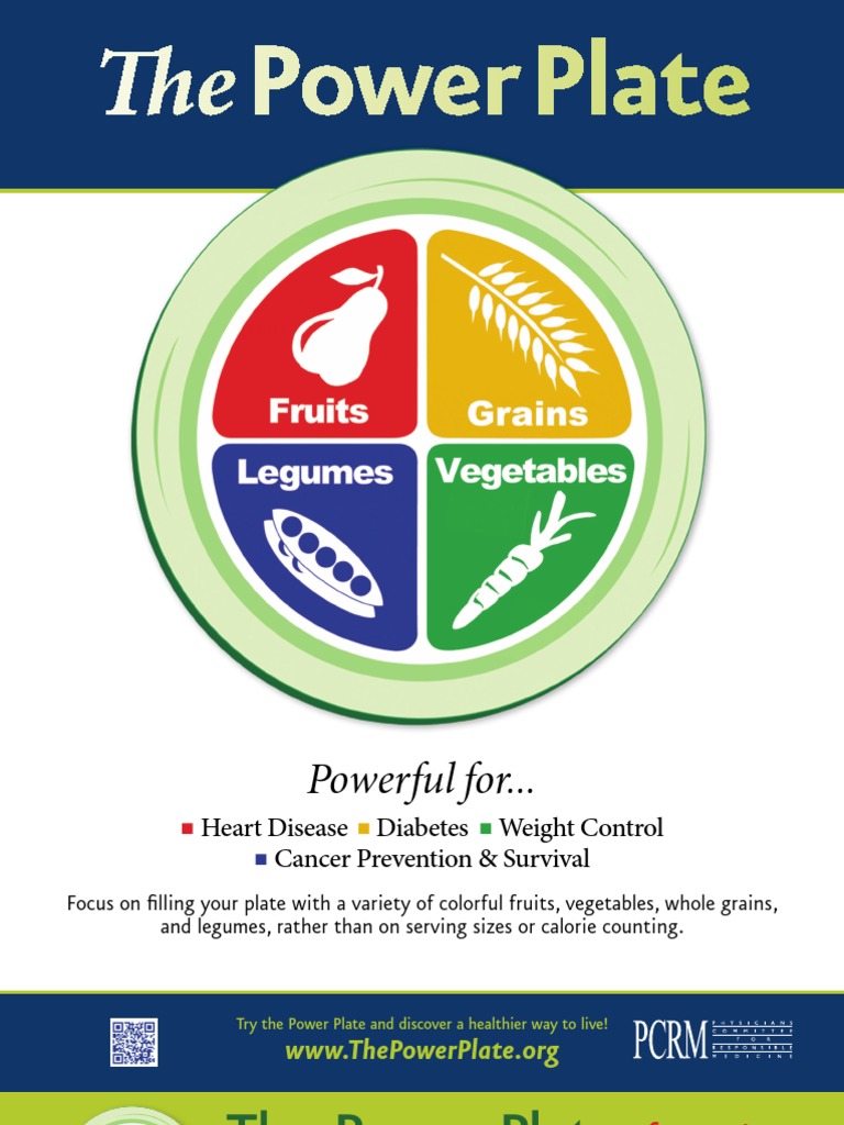 Every Meal Power Plate Vegetables Healthy Diet