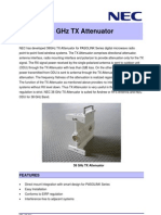 38 GHZ TX Attenuator: Features