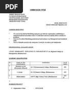 Curriculum Vitae: Professional Qualification