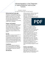 Endoscopic Ultrasonography in the Diagnosis of Upper Gastrointestinal Submucosal Tumors