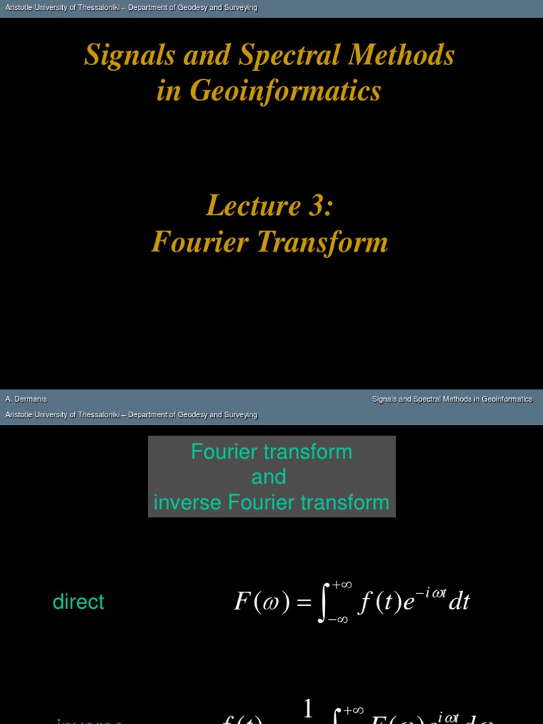 Convolution & Fourier Transform | PDF | Convolution | Fourier Transform