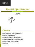 Was Ist Spiritismus