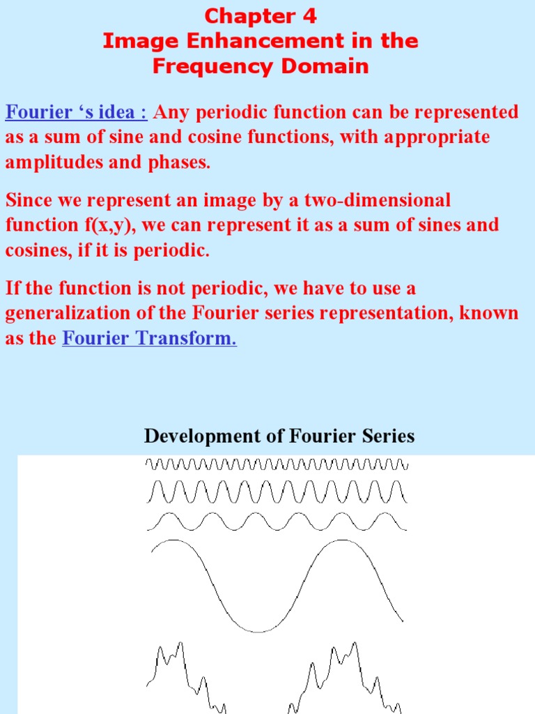 Fourier Transforms For DIP | PDF | Fourier Transform | Fourier Series