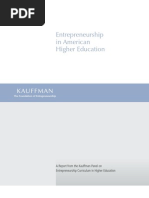 Kauffman Entrep High Ed Report