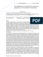 Civil SocietyCivil Society and The Globalisation of Locality Between Latin America and Europe: Integration As A Case of Agonistic Cosmopolitics and The Globalisation of Locality