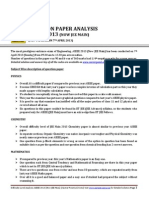 Difficulty Level Analysis JEE Main-2013