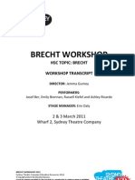 Brecht Workshop Transcript STC Ed 2011