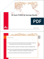 SK Hynix. 2Q13 Earnings Presentation