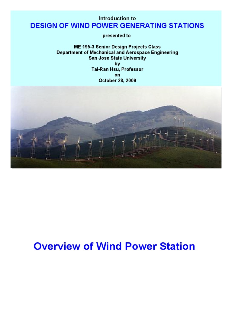 Tutorial On Wind Power | PDF | Wind Power | Wind Turbine