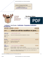 What Are All The Modifiers in Java..