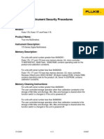 Fluke 179 Statement of Memory Volatility