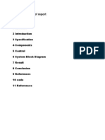 Sample Format of Report