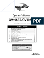Tecumseh OV195EA - OV195XA Engine Manual
