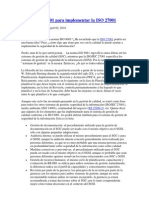 Usar La ISO 9001 para Implementar La ISO 27001