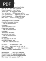 Hymne A L Amour Paroles