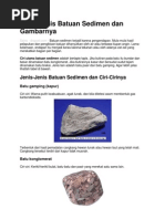 Download Jenis Jenis Batuan Sedimen Dan Gambarnya by Azahar Awang SN158068791 doc pdf