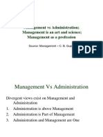 Management vs Administartion