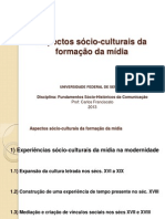 Aspectos socio-culturais da formação da mídia