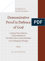 (Nag Hammadi and Manichaean Studies) Nils Arne Pedersen-Demonstrative Proof in Defence of God A Study of Titus of Bostra's Contra Manichaeos The Work's Sources, Aims, and Relation To Its Contemporar