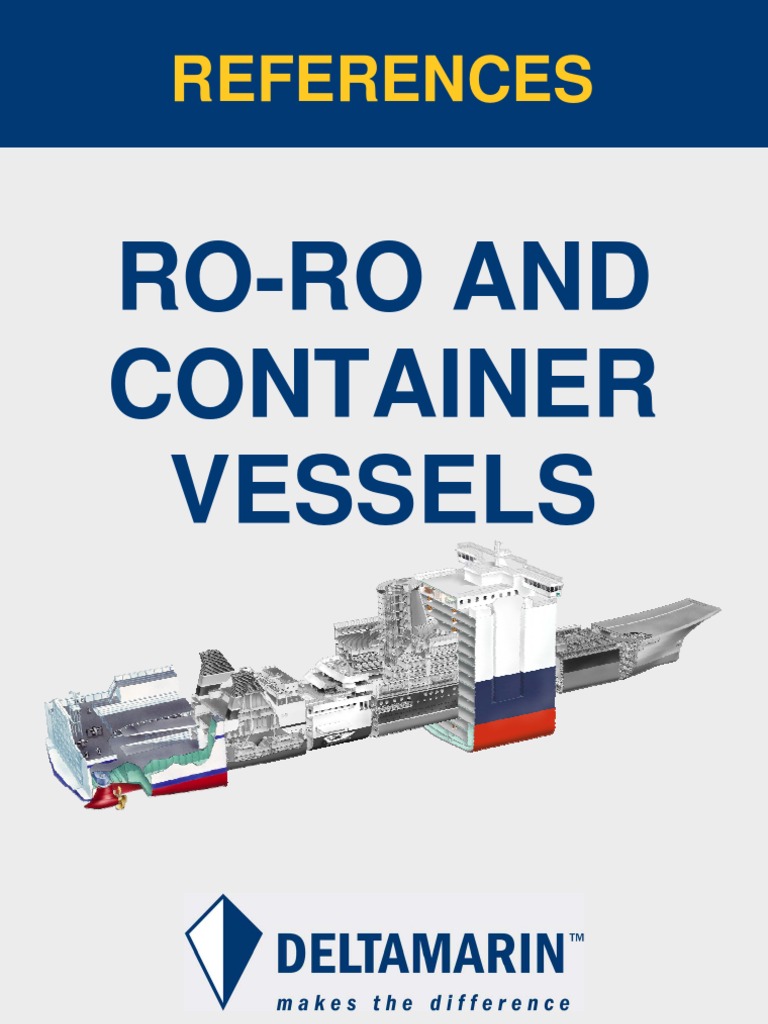 Deltamarin RO-RO and Container Vessel References | PDF | Ships | Shipyard