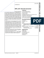 ADC10D040 Dual 10-Bit, 40 MSPS, 267 MW A/D Converter: General Description Features