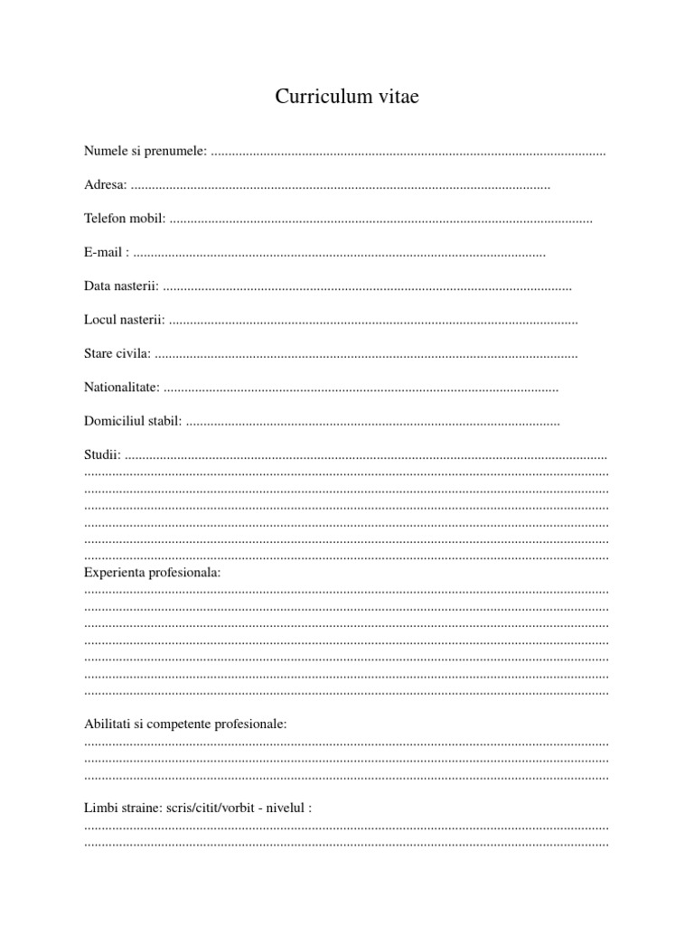 Model CV | PDF