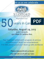 Stanford Settlement 50th Anniversary (Invite)