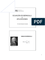 Ecuacion de Bernoulli y Aplicaciones PDF