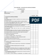 Avaliação de Controles Internos