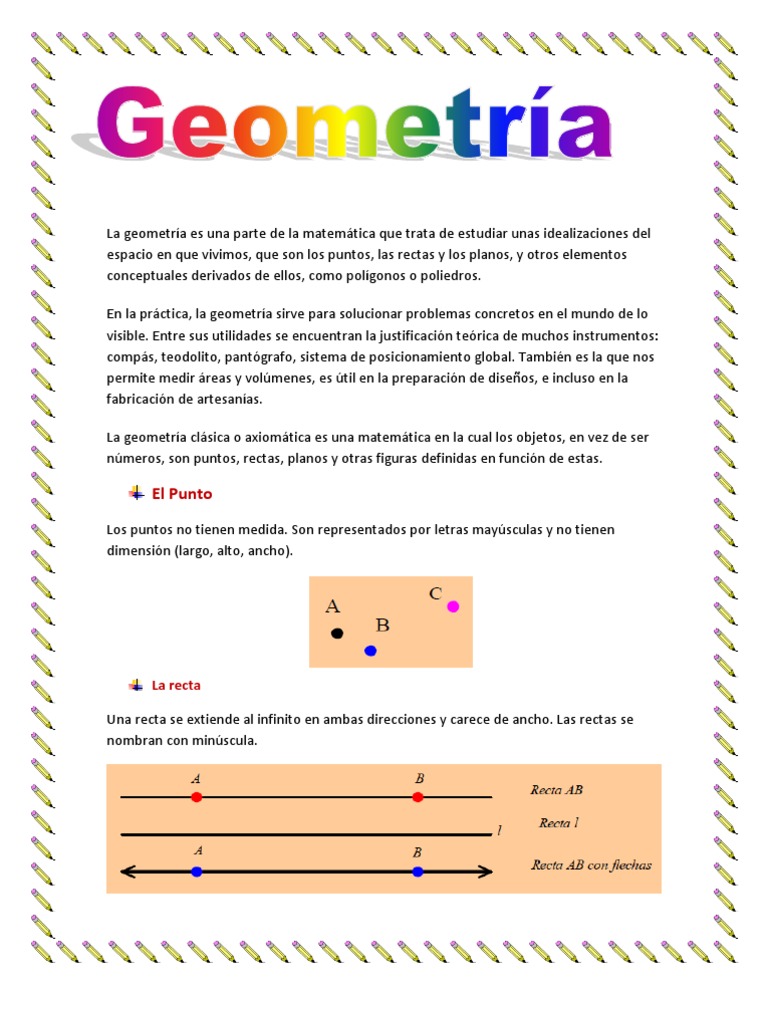 Introducción a la Geometría para Niños | PDF | Línea (geometría ...