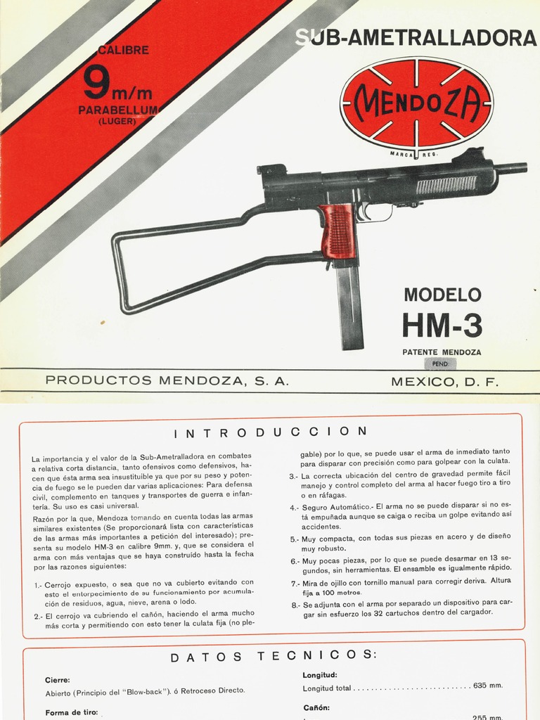 Mendoza Hm 3 Brochure Spanish