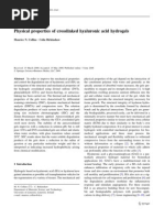 Download Physical Properties of Crosslinked Hyaluronic Acid Hydrogels by osamamusa SN158138392 doc pdf