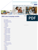 IBM Unica Campaign Module Online Training