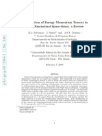 Classification of Energy Momentum Tensors in N Greq 5 Dimensional Space-Times A Review - Reboucas Et Al.