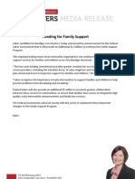 Funding for Family Support 