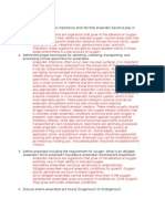 Anaerobic Bacteria Study Questions