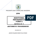 Addition Ma Thematic Form 5 Progression Module 1