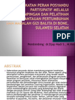 Peningkatan Peran Posyandu Partisipatif Melalui Pendampingan Dan Pelatihan, Dr. Djap Hadi, M.kes