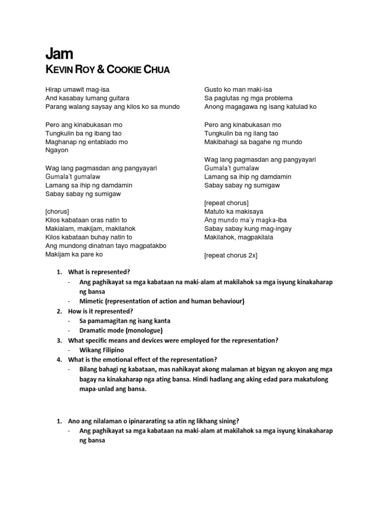 Jam | PDF