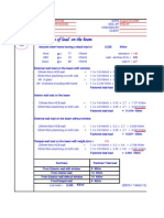 Calculation of Load On The Beam