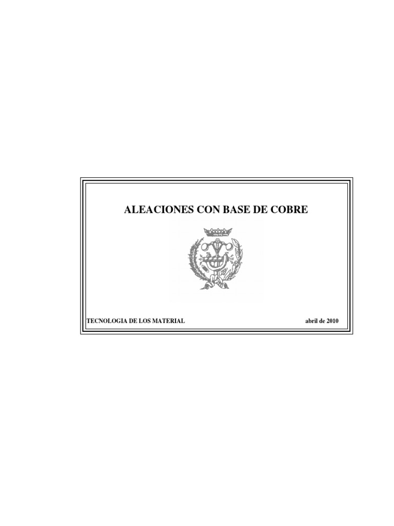 Aleaciones de Cobre en Nacobre | PDF | Bronce | Cobre