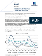 Business Sentiment Settles in Year-End Outlook - D