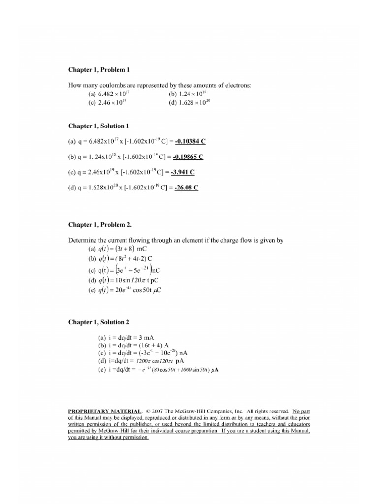 Solucionario Sadiku | PDF