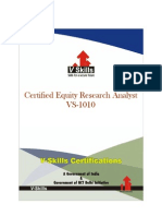 Certified Equity Research Analyst Brochure