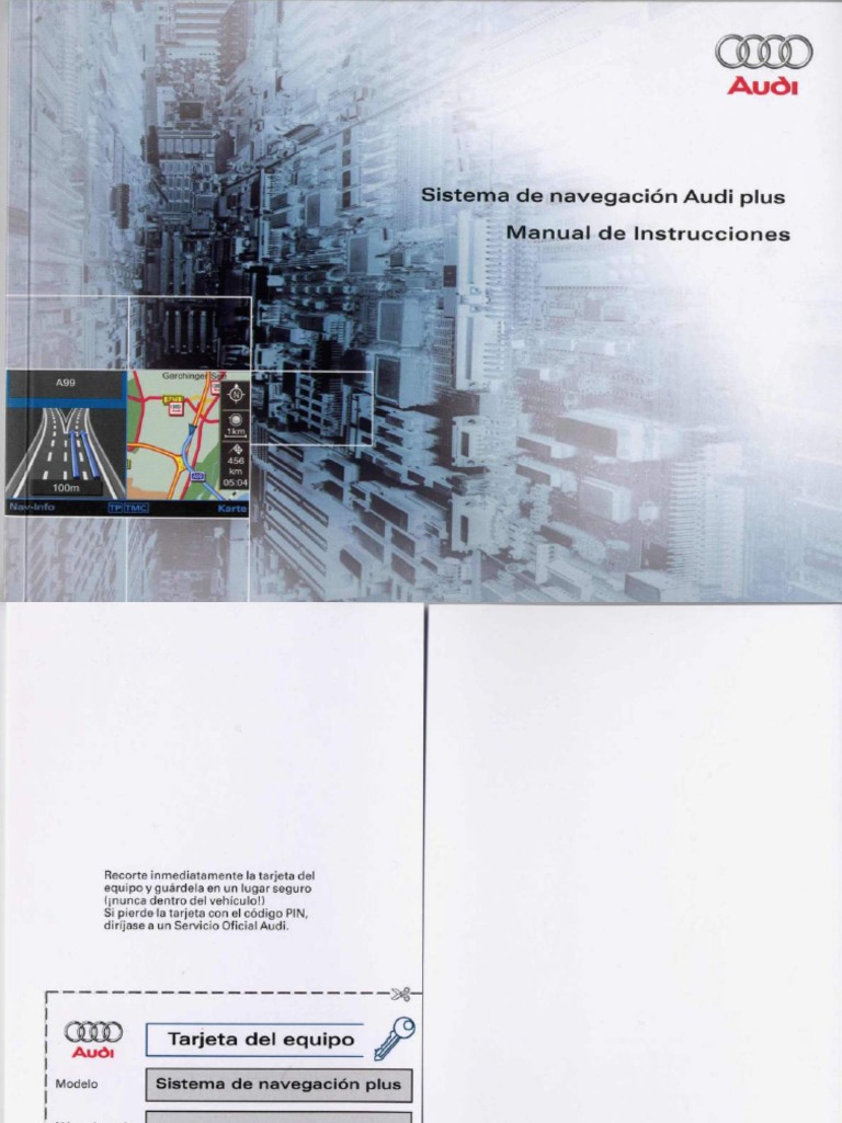 Audi Navigation Plus RnsE Manual Spanish PDF